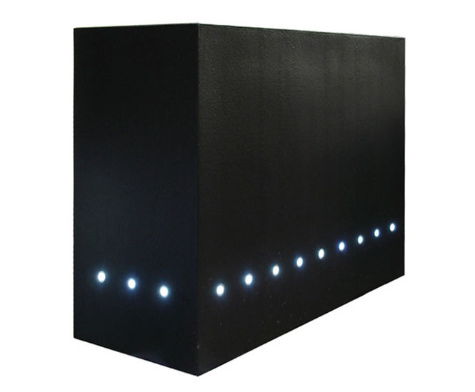 Barrier LED ultra-lightweight GRP planters with lighting