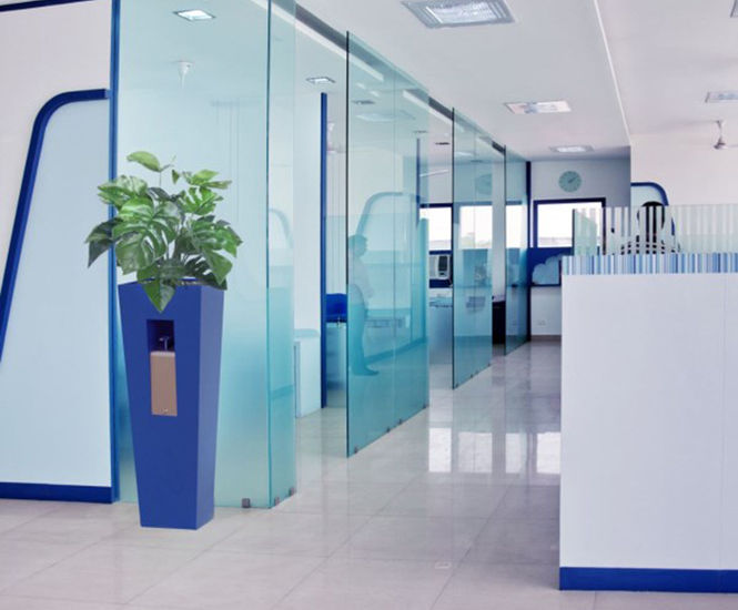Clean Station Marie - fibreglass hand sanitiser dispenser with planter