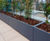 Bespoke bench planters for corporate roof garden 3