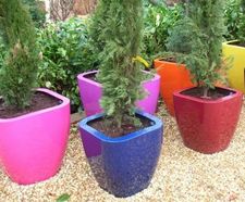 Quadik Spirit Planters - fibreglass planters with round corners
