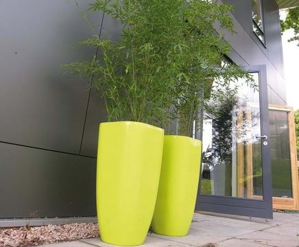 Quadik Plus Spirit Planters - tapered square planters with curved edges