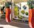 Curvy S Planters - tall fiberglass outdoor decorative planter 0