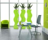 Curvy Xtreme - wavy fiberglass planter - on this page