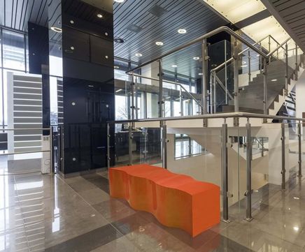 Curvy Xtreme Bench - fiberglass wave form outdoor bench