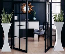 Curvy Sophia - concave fibreglass planter