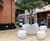 Blob Seating - modern curved fibreglass seating 1
