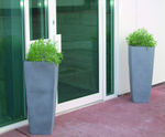 Cubis Ceramic Style Planter - ceramic-look fibreglass planters