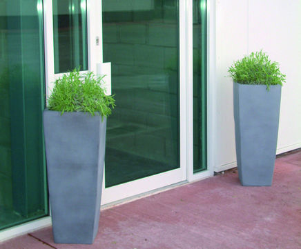 Cubis Ceramic Style Planter - ceramic-look fibreglass planters
