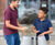 Tumbadoras - brushed steel outdoor drum pair for public play 3