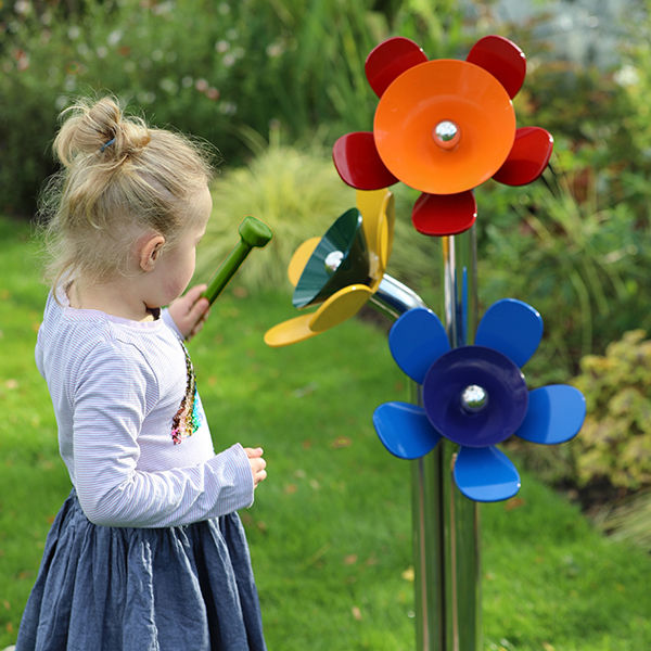 Harmony Flowers outdoor musical flowers Percussion Play ESI