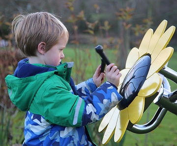 Sunflower Petal Drum - stainless steel outdoor tongue drum