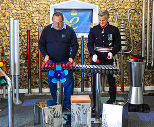 Lord Lieutenant Presents Queens Award to Percussion Play