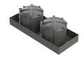 Bunds and driptrays