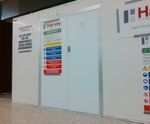 Hoardfast Flamescreen - modular flame-retardant temporary screening