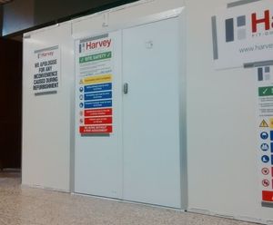Hoardfast Flamescreen - modular flame-retardant temporary screening