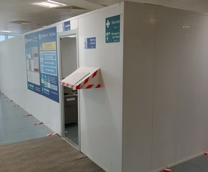 Hoardfast - internal site rooms and welfare spaces