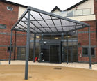 Bespoke entrance canopy for day centre in Hartlepool