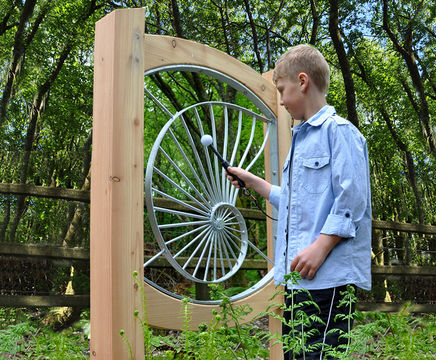 Spiral Scraper outdoor musical instrument