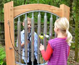 Frame Chimes for outdoor musical play