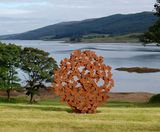 Tumbling - hand-cut corten steel sculpture - on this page