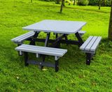 100% Recycled Plastic Square Picnic Table - on this page