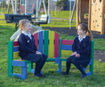Buddy Bench - 100% recycled plastic school bench