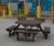 Junior - recycled plastic octagonal picnic table 2