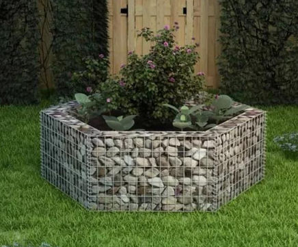 Hexagonal Gabion Planter
