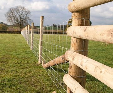 Agricultural wire fencing