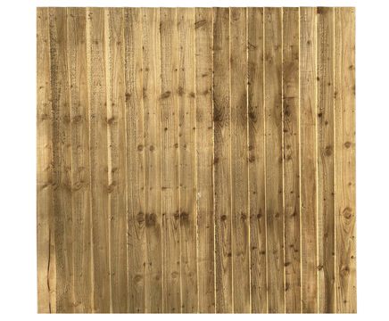 Green Feather Edge Closeboard Fence Panels