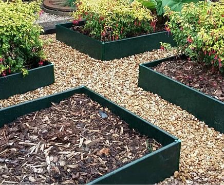 Recycled uPVC build-a-bed raised planter bed kit
