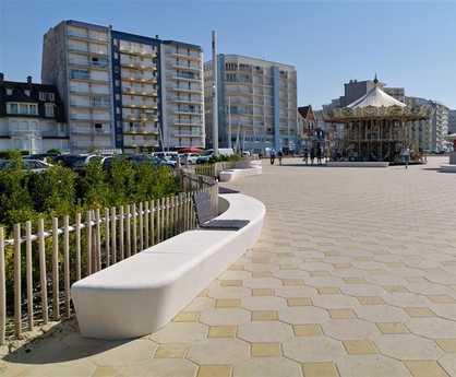 Centenaire architectural cast stone bench