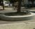 Large circular precast concrete bench 6