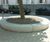 Large circular precast concrete bench 1