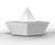 Bench Paperboat - sculptural outdoor bench 1