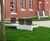 Touquet Collection - concrete and wood public outdoor benches 1
