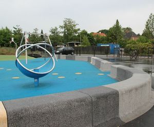 Playground - modular cast stone bench
