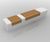 Woodline - contemporary straight concrete and wood bench 5