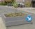 Planter Ligna - large concrete street planter with forklift access 2