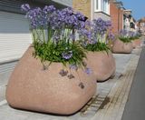 Coast Planter - sculptural organic concrete street planter - on this page