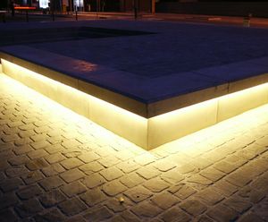 Bespoke LED concrete benches, Balgerhoeke village square