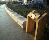 Architectural concrete park seating, L’Orée du Bois (F) - on this page