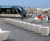 Paperboat Bollard -  geometric concrete pathway barrier and seat 1