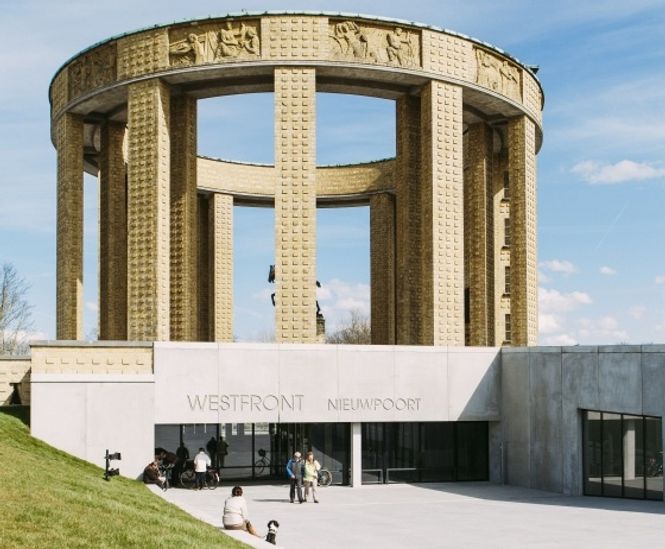 Custom concrete wall panels for WW1 Memorial, Belgium