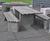 Butch Table and Bench  - concrete wheelchair accessible outdoor dining set 1