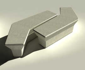 Connectivity architectural cast stone bench