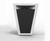 Paperboat Litter Bin - stainless steel and concrete outdoor bin 2