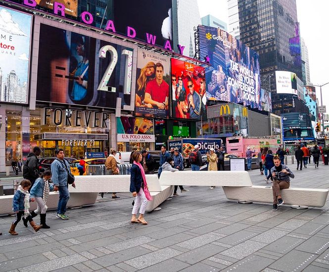 Rely Bench - 3D printed concrete security bench for public spaces