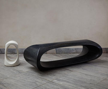 Bench Roma - sculptural concrete outdoor bench