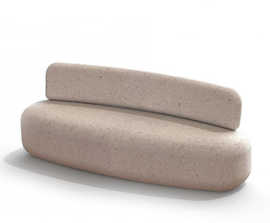 Articulus Oval concrete bench
